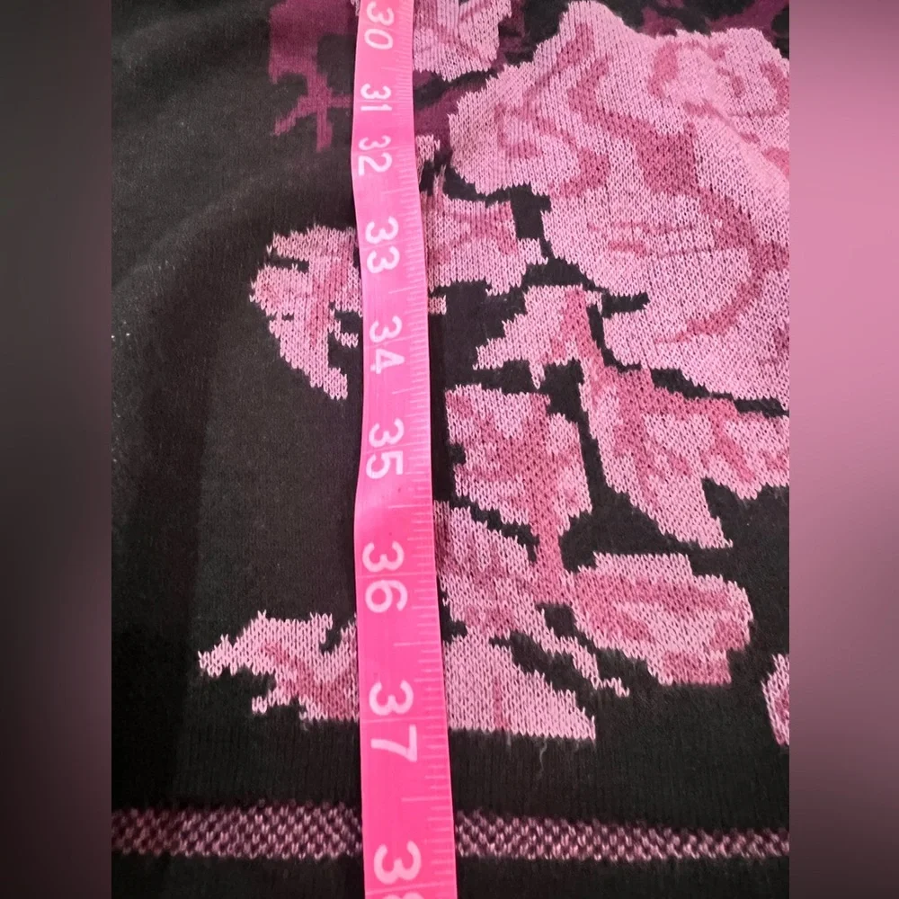 Ann Taylor Floral Jacquard Cap Sleeve Sweater Dress, Size Medium EUC - Picture 12 of 12